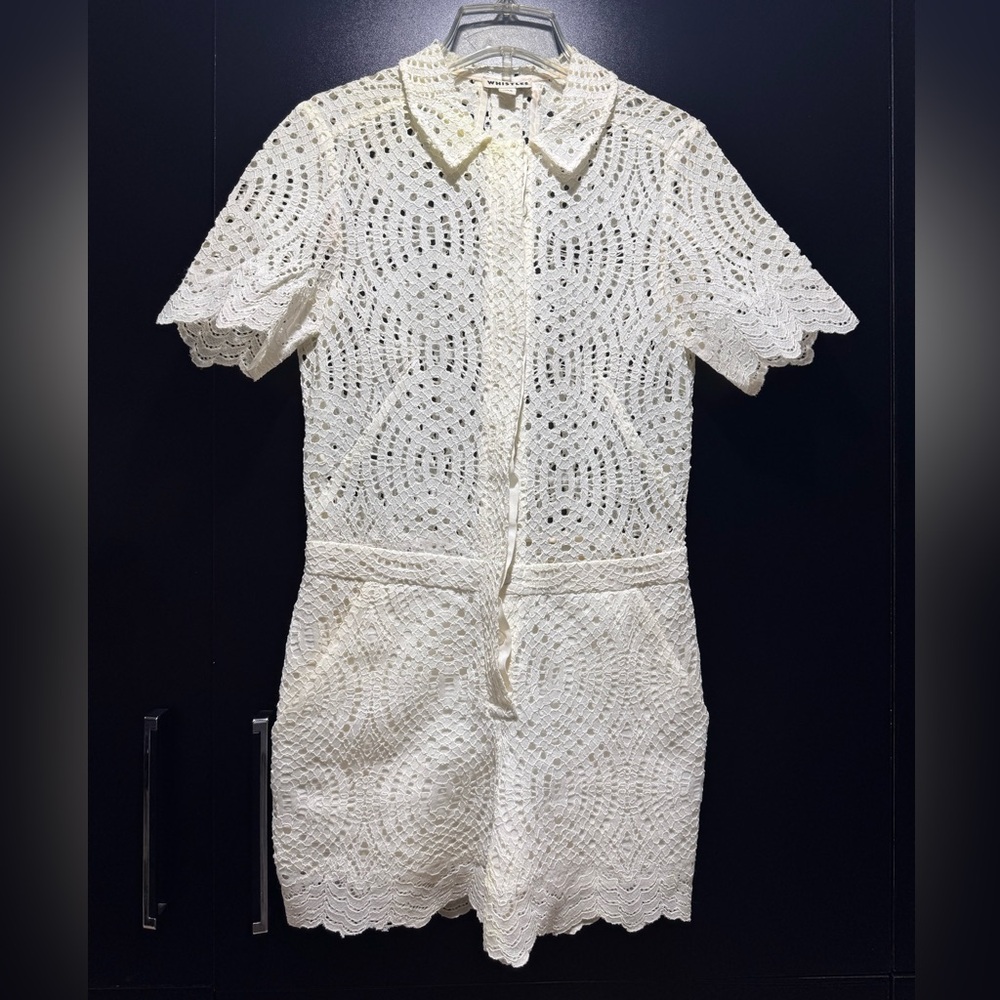 Whistles Ivory Lace Mini Romper